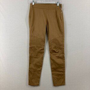 Scervino Street Women's size 4 Brown Tan Side Zip‎ Slim Leg Pants